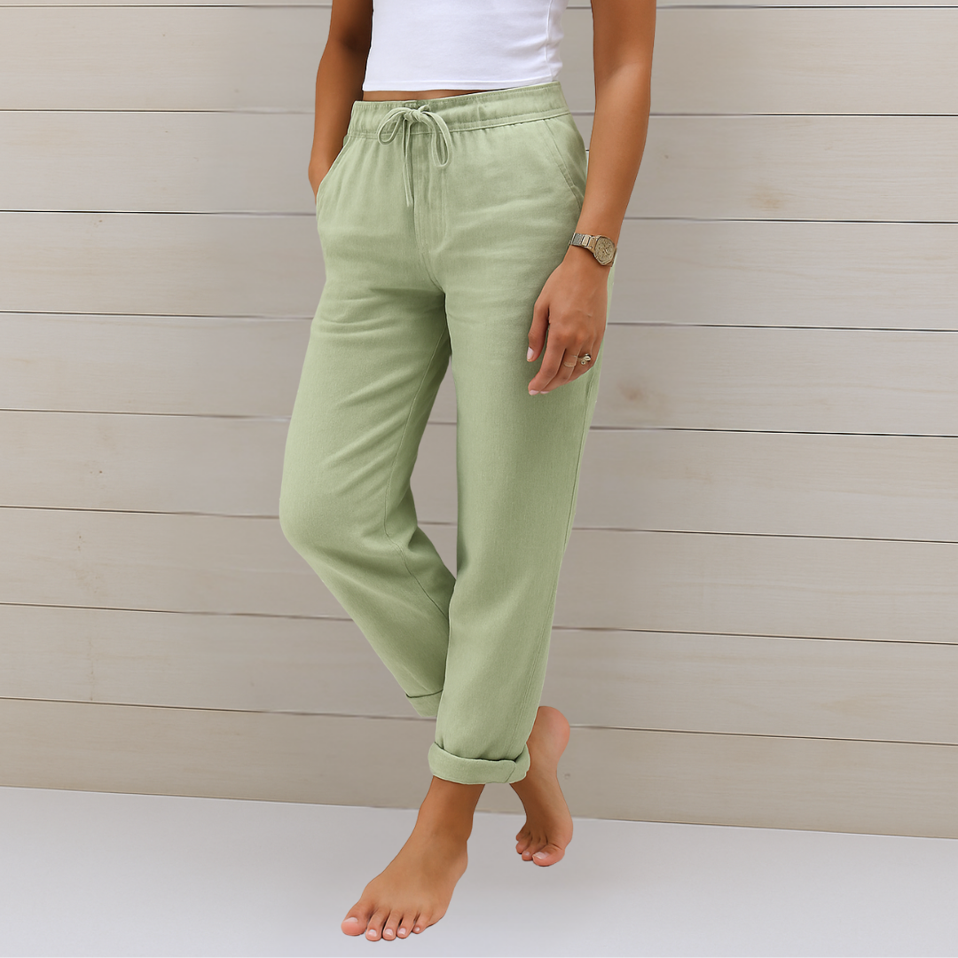 Adrianna™ Premium Linen Stretch Trousers