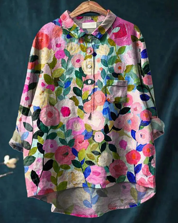 Jenny | Stylish Floral Button-Down Shirt