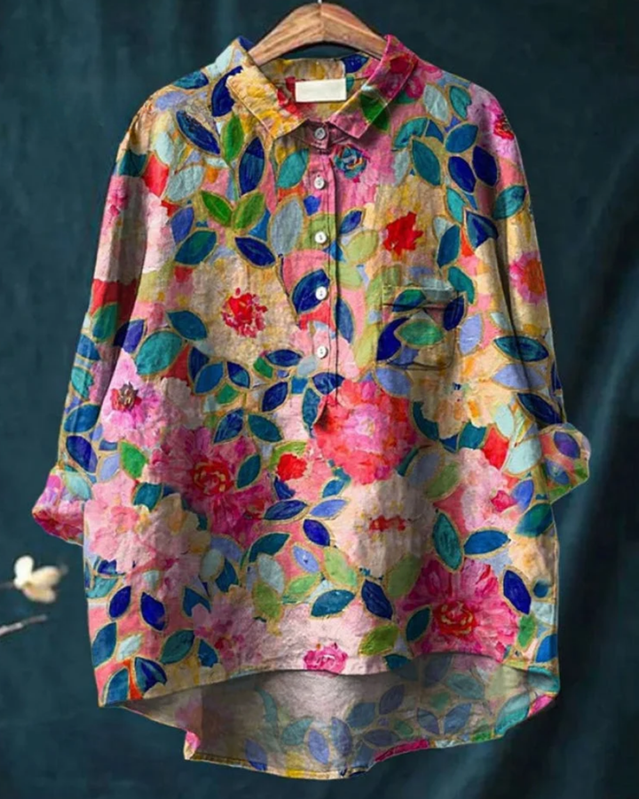Jenny | Stylish Floral Button-Down Shirt