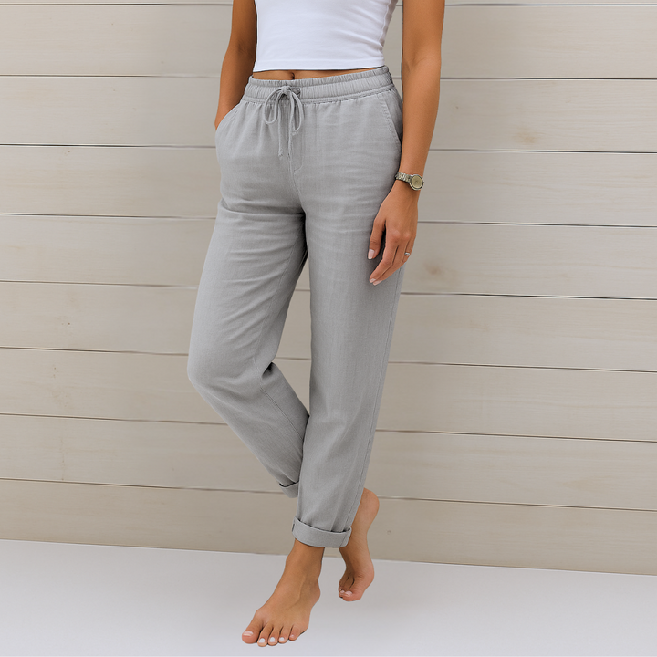 Adrianna™ Premium Linen Stretch Trousers