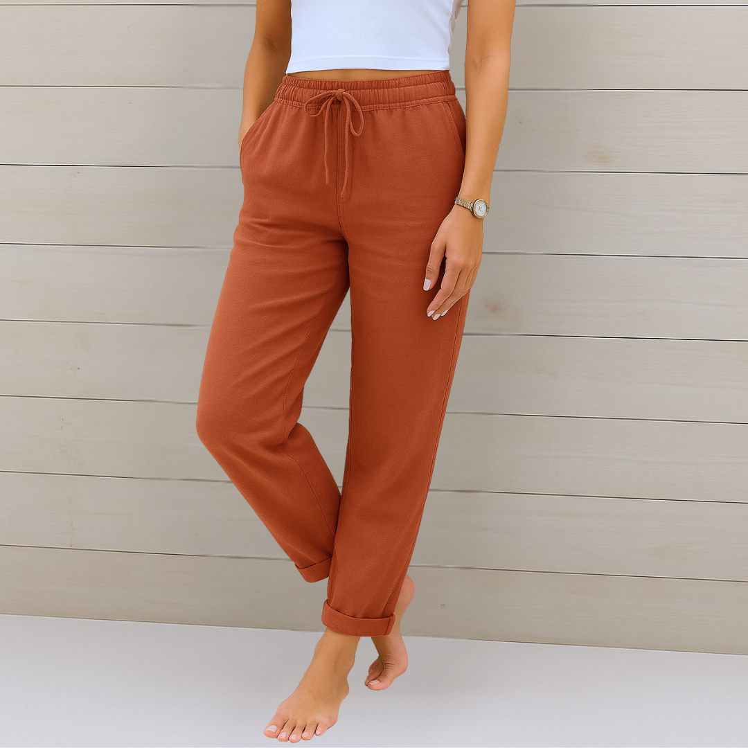 Adrianna™ Premium Linen Stretch Trousers