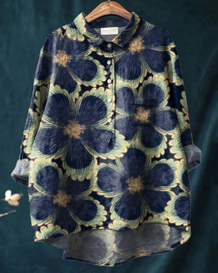 Jenny | Stylish Floral Button-Down Shirt