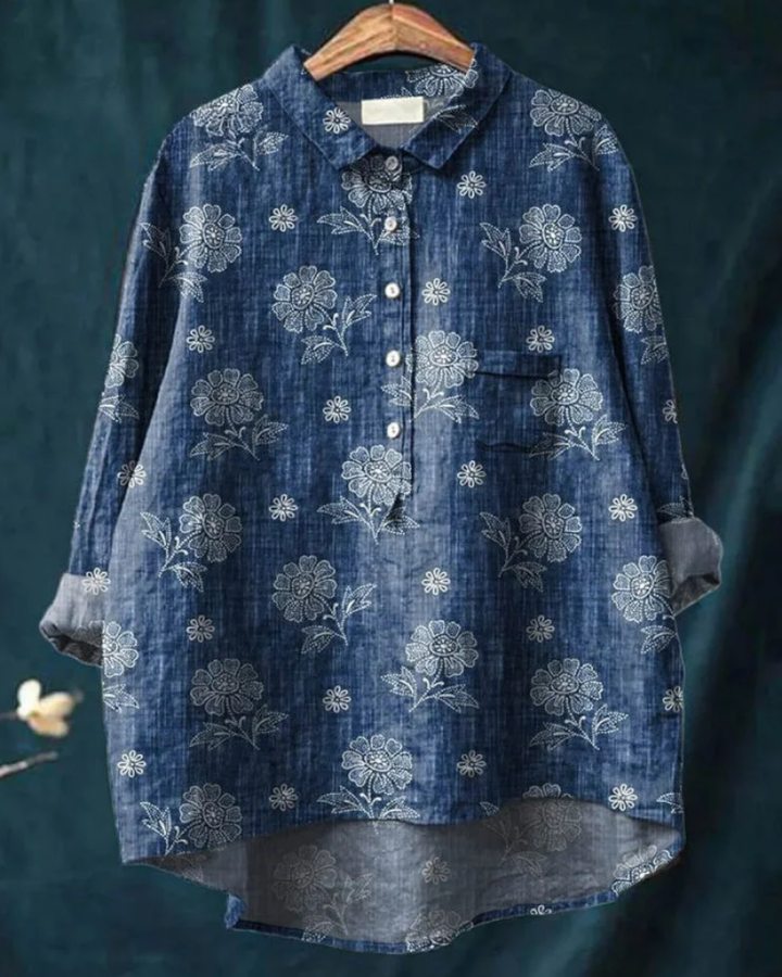 Jenny | Stylish Floral Button-Down Shirt