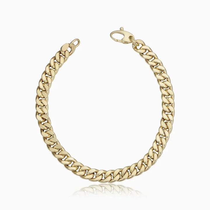 Estate Cuban Bracelet – Silver Tone