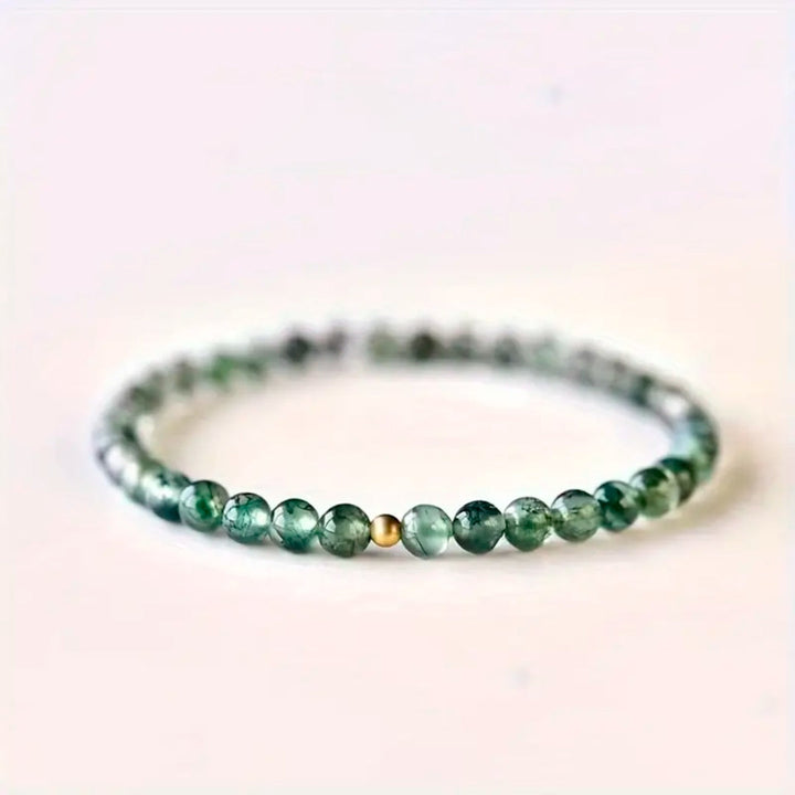 Moss Agate Stones Bracelet
