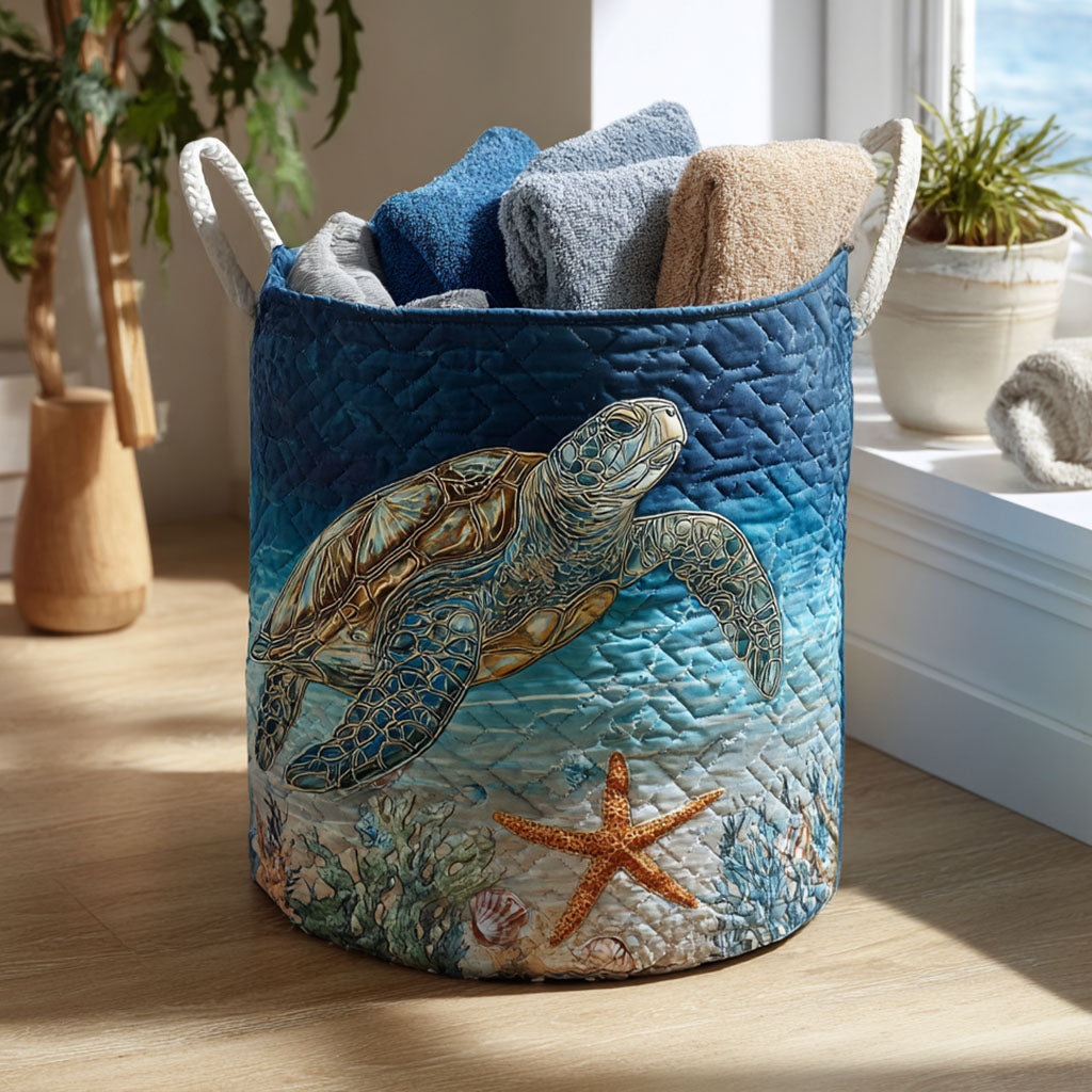 Quilted Turtle quilted storage basket
