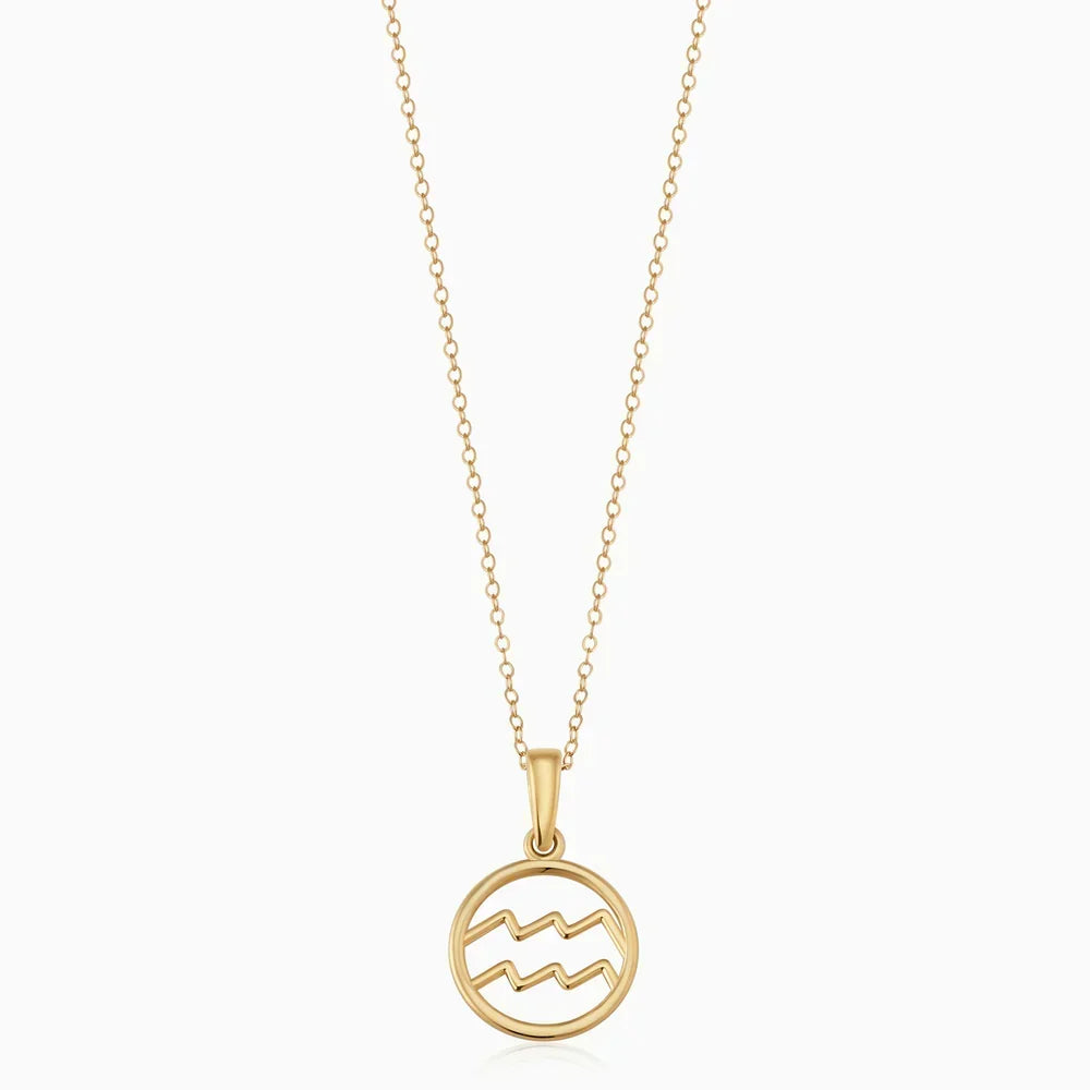 Zodiac Sign Necklace – Silver Tone