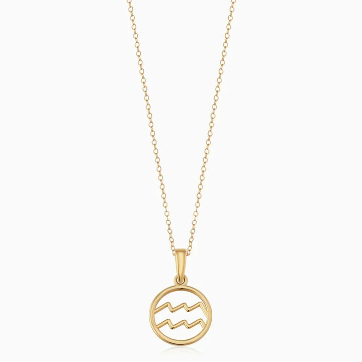 Zodiac Sign Necklace – Silver Tone