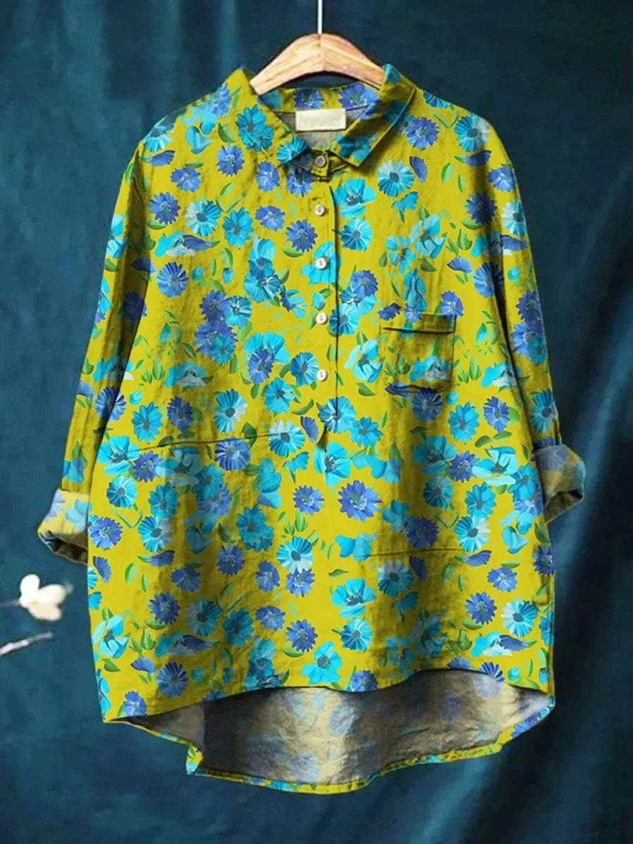 Rosa | Stylish Floral Button-Down Shirt