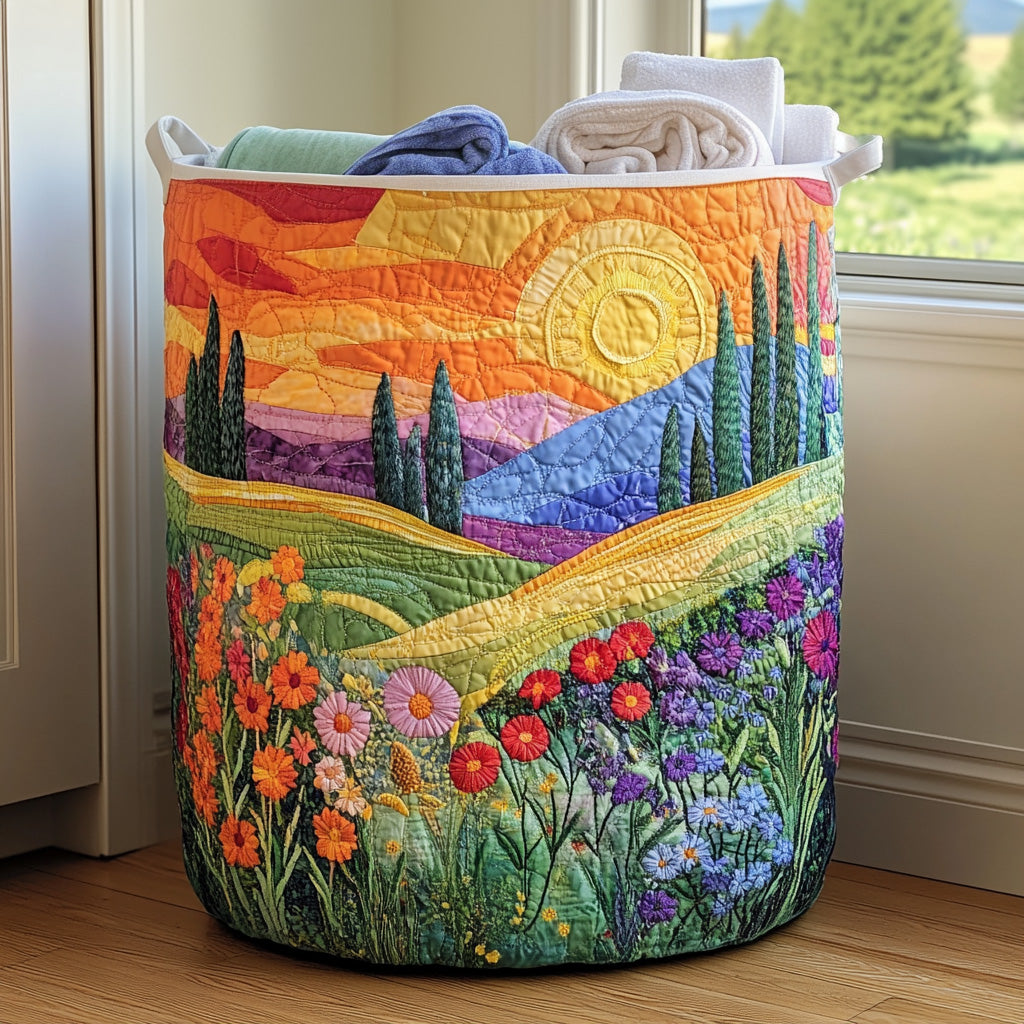 Bright Basket quilted storage basket