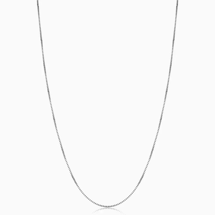 Bodega Box Necklace – Silver Tone