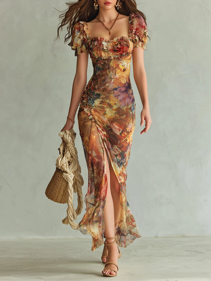 Orange Maxi dress