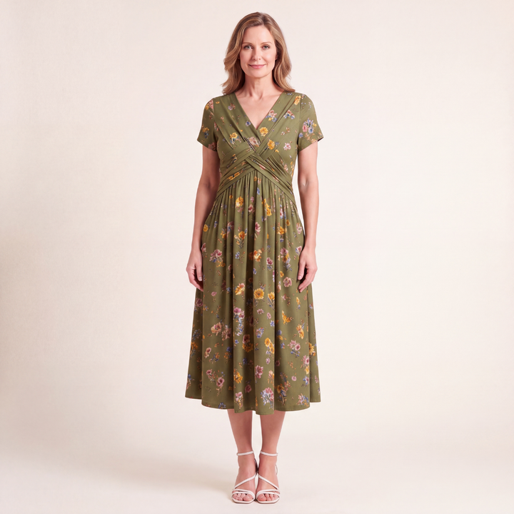 Theresa™ Floral Twist Waist Dress