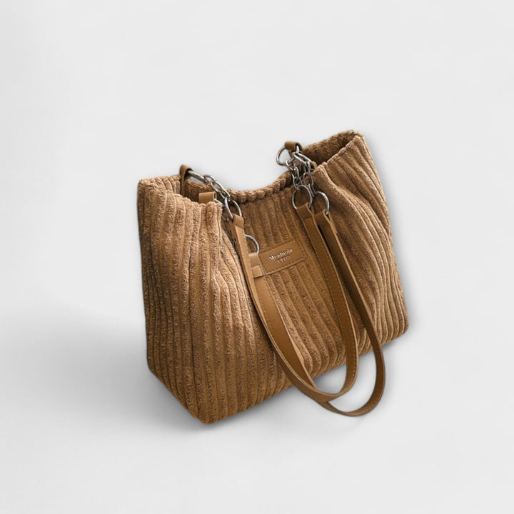Olivia - Soft Cord Shoulder Bag