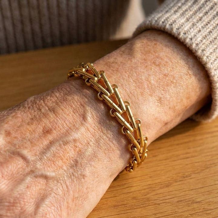 Beaded Link Statement Bracelet