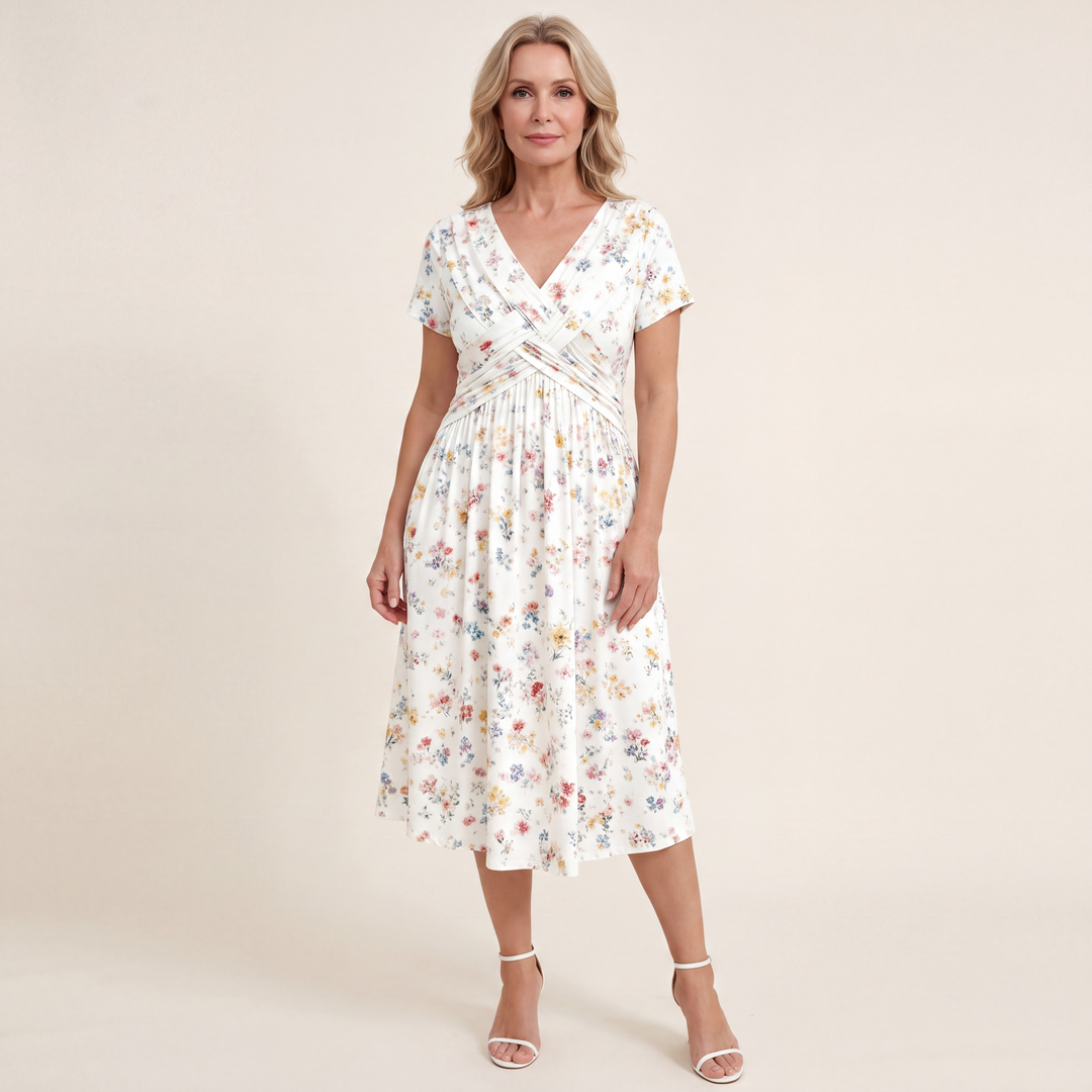 Theresa™ Floral Twist Waist Dress
