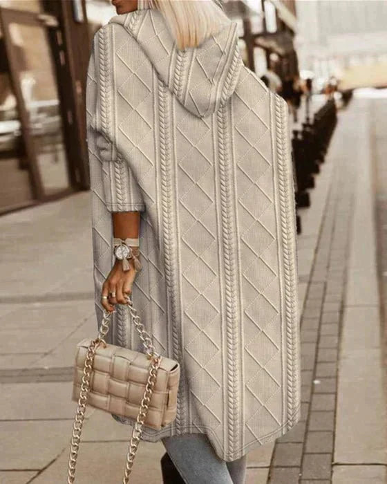 Jelone - Extended Length Hooded Cardigan