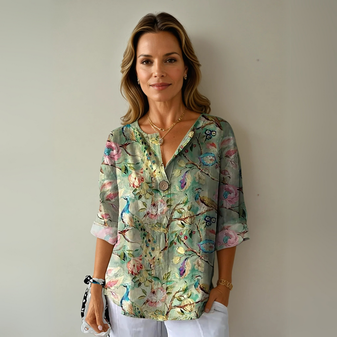 Aaliyah™ Chic Floral Print Blouse